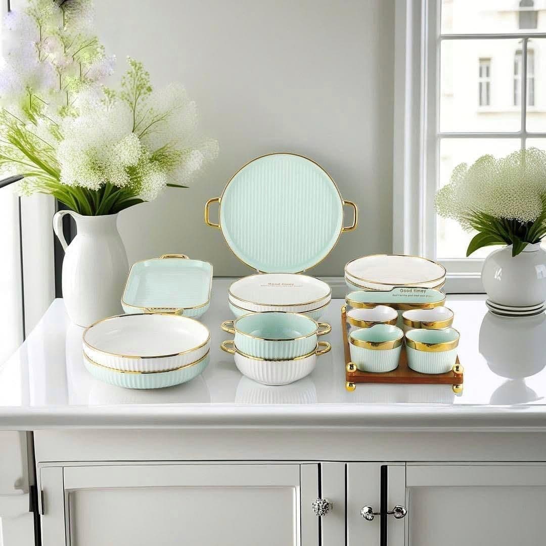 Dinner Set (31 Pieces) Multi Color